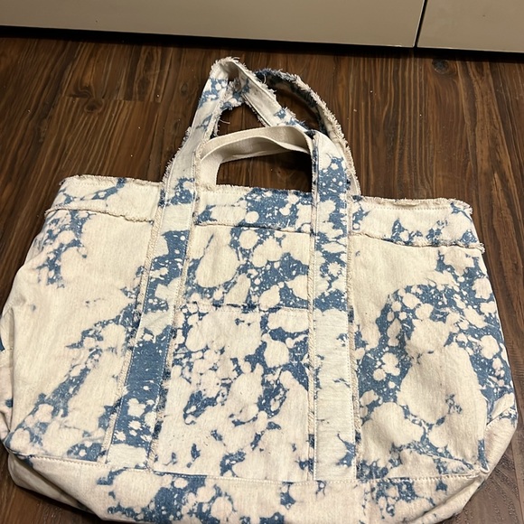 Zara Denim Tie Dye Maxi Tote - Picture 5 of 12